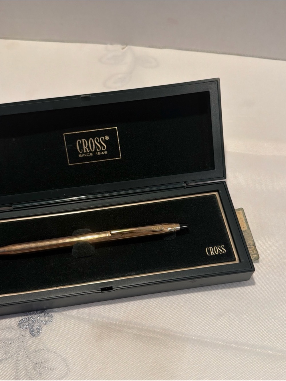 Rose Gold Retractable Ballpoint Pen - Picture 3 of 8